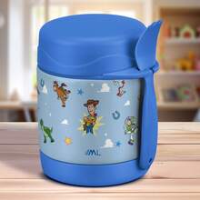 Disney MAGMALIFE Contenedor Térmico para Alimentos MealGo , Toy Story 300ml (10oz), Acero Inoxidable Doble Pared, Con Cuchara/Tenedor, Mantiene Frío y Caliente, Boquilla Ancha, Antiderrames, Ideal para Niños - Azul - Ver 9