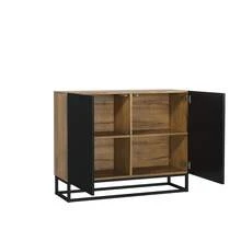 Creative Furniture Ripple Sideboard 100cm - Modern Fluted Design With Push To Open Doors - Multicolor - Ver 8