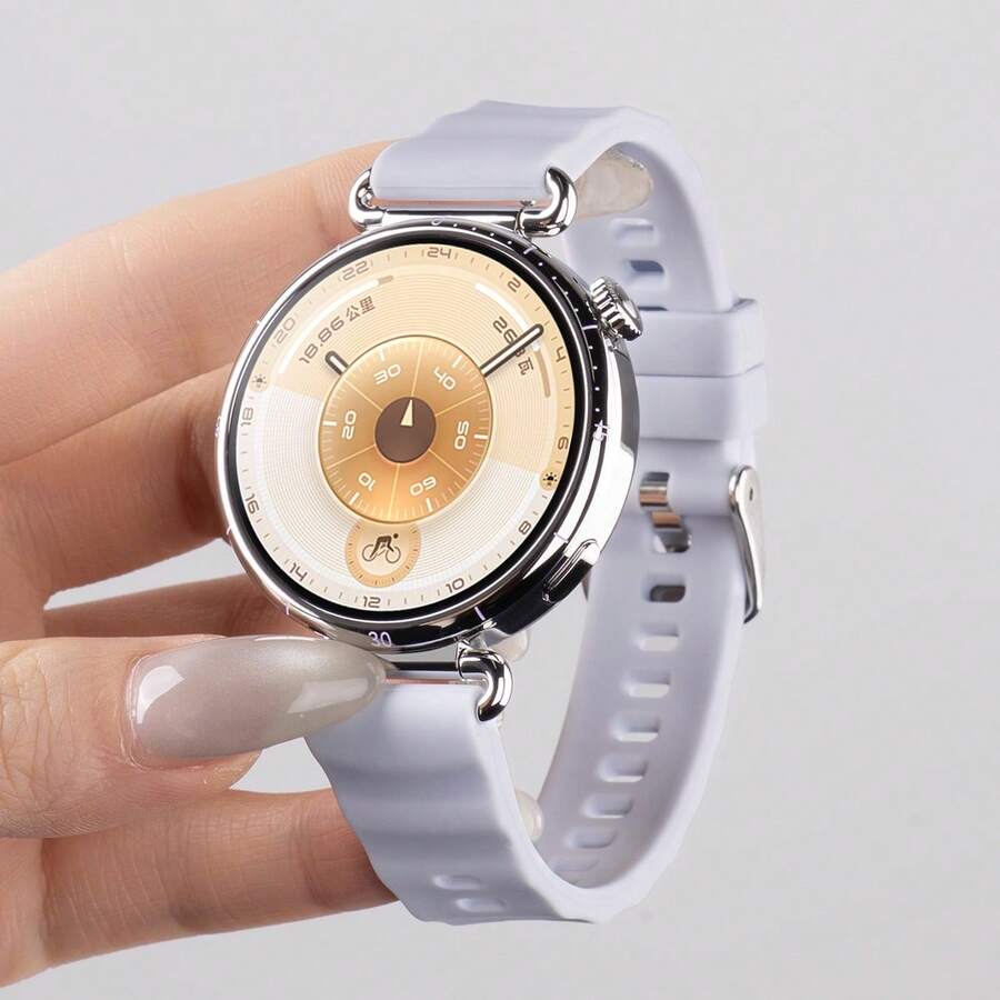 1PC 18mm Soft Breathable Adjustable Silicone Sport Strap Compatible With HUAWEI Watch GT6 GT5 GT5 Pro GT4 41 42mm Wristband