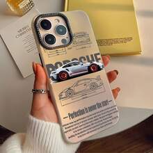 Diseño del  911 GT3 RS. Compatible con varios modelos de ,  11, 16, 15, 14 y 13; Características e impermeabilidad, resistencia a golpes y desprotectores de resistencia lente. cualquier ocasión, como aventuras de otoño, San Valentín, Navidad o cumpleaños. - luna blanca - Ver 2
