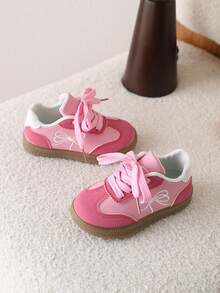 1 Pair Girls' Sports Shoes, New Spring/Autumn Children Shoes, Casual Sneakers For Girls