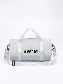 1pc Swimming Printed Fitness Bag, Men's Sports Portable Minimalist Style Swimming Bag, Large Capacity, Ultra-Light Yoga Sports Travel Backpack - Multicolor - View 11