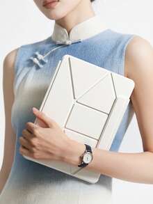 适用于 iPad A16（第 11 代/2025 款）、iPad Air 11 英寸（M3/M4/M5）、iPad Pro 13 英寸/12.9 英寸（第 4 代/第 5 代）、iPad Mini A17 Pro 的智能保护套，带磁吸功能。 - 米色 - 查看 10