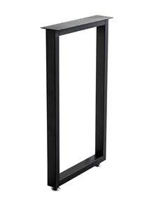 Modern Table Leg Frame, Bar Table Legs, Office Desk Support, Bookshelf Legs, Countertop Legs, Iron Art Table Feet, Table Leg Bracket - Black - View 1