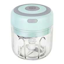 Electric Garlic Beater & Garlic Stamper - Mint Green - View 9