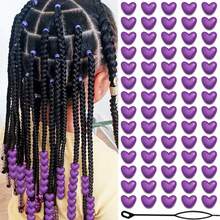 60 hạt nhựa nhiều màu sắc, thích hợp để kết hợp làm các phụ kiện tóc khác nhau, lý tưởng cho việc tạo kiểu tóc hàng ngày, đồ thủ công DIY, quà tặng hình trái tim ngày Valentine và nhiều hơn nữa. - Nhiều màu - Xem 14