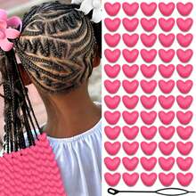 60 hạt nhựa nhiều màu sắc, thích hợp để kết hợp làm các phụ kiện tóc khác nhau, lý tưởng cho việc tạo kiểu tóc hàng ngày, đồ thủ công DIY, quà tặng hình trái tim ngày Valentine và nhiều hơn nữa. - Nhiều màu - Xem 13