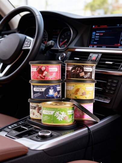 1PC Air Freshener, Multiple Scent Canned Car Aromatherapy, Long-Lasting Fragrance, Delicate And Compact, Suitable For Home Decoration, Lounge, Car, Hotel, Office, Bathroom, Bedroom, Wardrobe, Toilet, Storage Room, Pet Room, Indoor And Outdoor, Make The Air Fresher