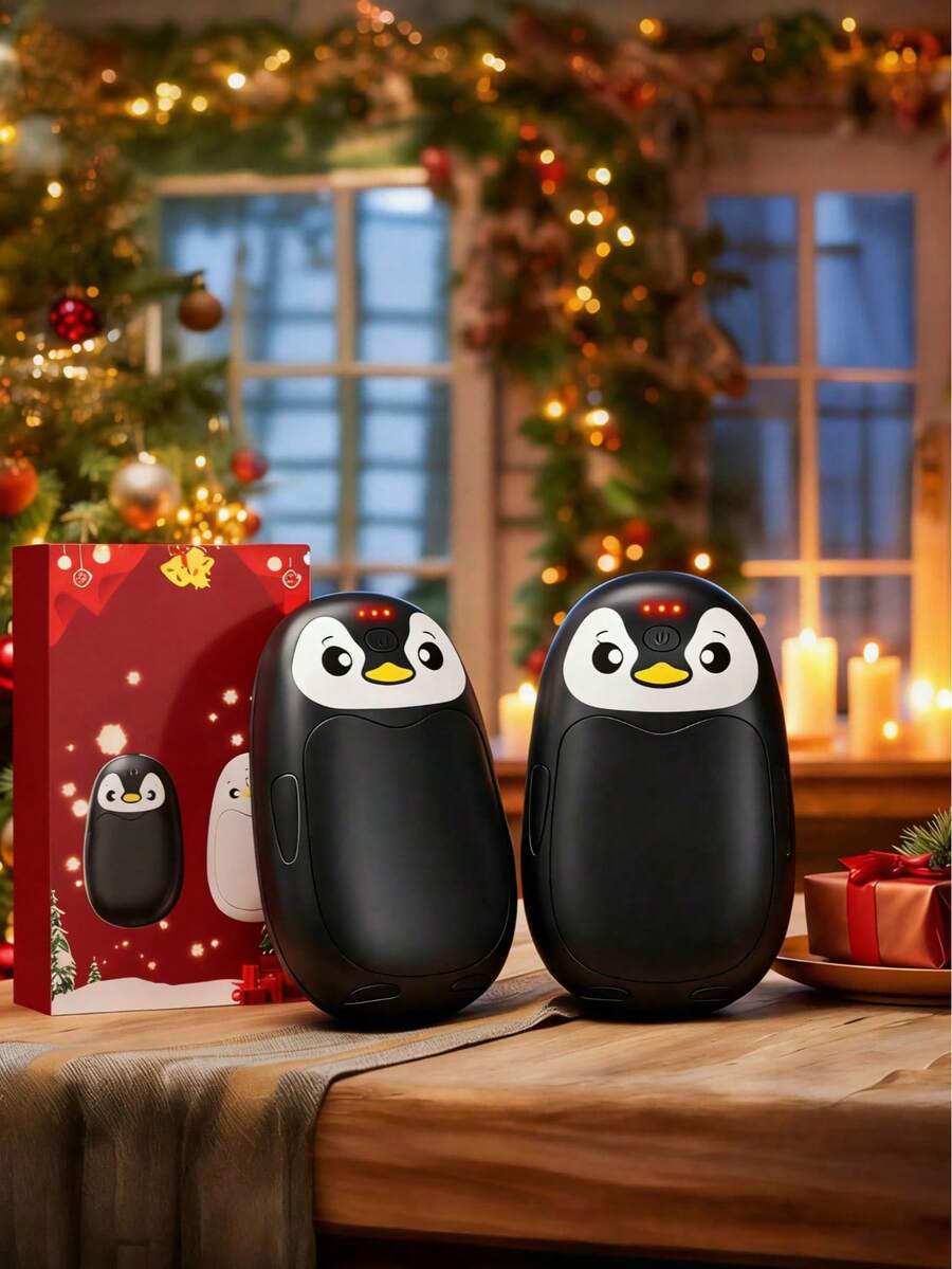 2个可充电暖手宝，4000mAh*2，口袋暖手宝，三档加热，便携，可放入口袋、手套等，适合高尔夫、滑雪、露营等场合，男女皆宜的科技礼品，圣诞礼物，圣诞袜填充物，保暖，闺蜜节礼物，送给小狗，嘉年华，春夏精选，伴娘礼物，房间装饰，卧室装饰，海滩，旅行，男女皆宜，度假必备 - 彩色 - 查看 1