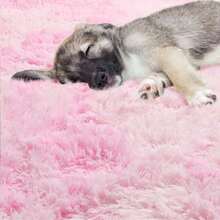 Soft Long Rug For Bedroom Living Room Pink Tie Dye Plush Fluffy Bedside Rug Shag Furry Rug Carpet Non Shedding For Girls Room Home Decorative - Multicolor - View 5
