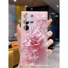 1pc Diamond Pearl Butterfly Transparent Soft Phone Case, Compatible With IPhone 17 Series, Honor, Redmi, Galaxy A04e/12/A13/A14/A34/A50/A52/A53/A54/S21/S22/S23/S24/S25/S25Ultra, 6A/7A/8A, 12T/13TYOUR-BELOVED-PHONE Christmas Gifts Christmas Gifts,New Year Gifts,Valentine's Day Gifts - 無色 - 查看 6