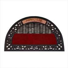 semicircular Tapete De Bienvenida Antideslizante(75x45 Cm)Tapete De Entrada Hecho DeGoma Super Resistente Para Raspar LaSuciedad De Los Zapatos-TapeteDecorativo De Secado RápidoA - 75*45 cm - Ver 10