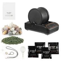 Rock Tumbler, 3 Lb Rock Polishing Machine, Rocks Tumbling Kit With 4-Speed Adjustment, 1–9 Day Timer, PC Sound Reduction Cover & TPU Drum, Direct Drive Motor Rocks Polishing, Quiet Operation - Xem 8