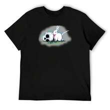 Camiseta "No Ordinary Rabbit", divertida, de algodón, para hombre, con gráficos - Negro - Ver 1