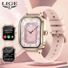 LIGE's New Smart Watch Sedentary Reminder, Breathing Training, Step Counting, Exercise Distance, Calorie Consumption, Smart Alarm Clock, Female Physiological Reminder, Multiple Exercise Modes, Fashionable, Elegant And Luxury Women's Smart Watch