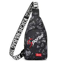 男女通用新款胸包，单肩斜挎包，户外休闲牛津布背包，运动骑行胸包 - 彩色 - 查看 13