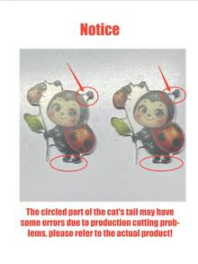 Cute Ladybug Retractable Nurse ID Badge Holder, With Retractable Mechanism And Clip - 2D Flat Acrylic Medical ID Card Holder, Black Spots And Lively Eyes - Retractable Lanyard Clip, Durable Tag, Suitable For Medical Students And Practicing Nurses - Durable PMMA Material, For Workplace Identification, Medical Tag Clip | Funny Design - Multicolor - View 4