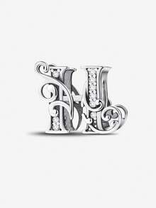 1pc Fashion Vine Inlaid Diamond Letter Beads, Suitable For Women Bracelet, Bangle DIY Jewelry Making And Daily Outfit Matching - Vine Diamond Letters - View 35