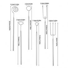 304 Stainless Steel Cheese Fondue Fork Set - Suitable For Chocolate Fondue, Cheese Fondue, Ideal For Christmas, Thanksgiving, Valentine's Day, Ramadan Party, Easy To Clean Kitchen Tool - Multicolor - View 5