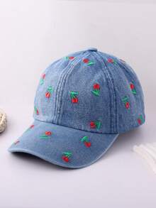 1PC Breathable Woven Kids Baseball Cap Red Heart Embroidery Toddler Daily Outdoor Play Sun Protection Hat - 1PC - View 46