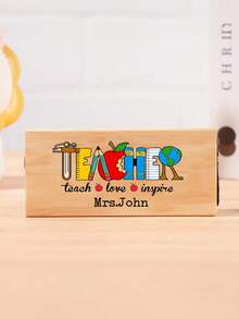 Personalisierter Lehrer Whiteboard Radierer, individualisiertes Lehrertags-Geschenk, Tafelradierer mit Stift, Geschenk mit Vorschullehrer-Name, Geschenk zur Wertschätzung von Lehrern - Verschiedenfarbig - Übersicht 30