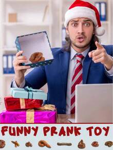 1pc Realistic Soft Fake Dog Poop, Suitable For Halloween, Christmas, New Year, April Fool's Day, Valentine's Day, Friends Gathering, Birthday Party, Gag Gift, Photo Prop