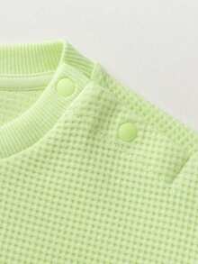 mini bala Baby Boy Cotton Sweatshirt, New Spring Design, Soft Breathable Skin-Friendly Long Sleeve Top - Yellow Green - View 8