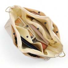 大容量时尚手提包，全新简约设计，多隔层通勤手提包，男女皆宜 - 彩色 - 查看 7