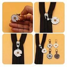 3/8/10个装可替换拉链拉片,可拆卸金属拉链头,适用于夹克、背包、牛仔裤、行李箱、手提包 - 彩色 - 查看 11