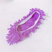 10双可重复使用的拖把拖鞋，地板清洁拖鞋，地板擦拭拖鞋，清洁布，超细纤维除尘拖把套，颜色随机，适用于地板清洁，男女老少皆宜，适用于家庭、办公室、浴室、厨房，鞋履配件，清洁工具 - 彩色 - 查看 6