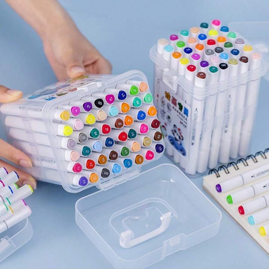 1支装马克笔套装，12/24/36色素描马克笔，水彩笔（水彩笔款式随机发货）（带/不带包装盒随机发货）