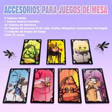 vbxJuego de Mesa Bichos Juego de Cartas Juego de Mesa para Niños Apto para Juegos de Mesa Fiesta en Casa para 3-5 Jugadoreszsdd - como en la foto - Ver 7