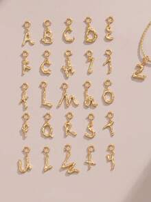 FOREVER QUEEN 1PC 925 Sterling Silver Initial Necklace Happy Letter Pendant Personalized 26 Alphabet Necklace For Women Men A-Z - Letter Necklace - View 6