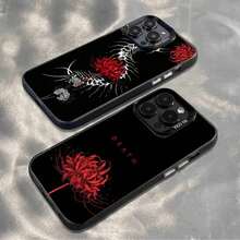 Funda de teléfono Tokyo G-Ghoul Red Spider Lily para 17,16,15,14,13,12,11,Pro,MAX,plus, cubierta mate negra a prueba de golpes - z7 - Ver 1