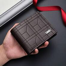 PEEJAA Men's Professional Business Wallet With Money Clip Large Capacity Horizontal Design PU Leather Cash Card Slots Durable For Meetings Travel Entrepreneurs Executives Salespeople Fashion Wallet Gift - 黑色 - 查看 3