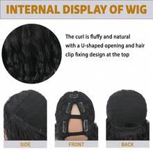 Joyluck Afro Curly U Part Wig - No Glue/Clips Needed, Synthetic Fluffy Soft Curls For Women Daily Wear, Parties, Photoshoots Hair Wig - Multicolor - View 3