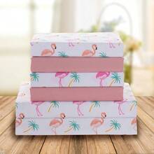 Elegant Comfort Ultra-Soft Double Brushed 6-Piece Microfiber Sheet Set Beautiful Tropical Patterns and Vibrant Solid Colors Luxury All-Season Bed Sheet Set - Flamingo Queen - Flamenco - Ver 1