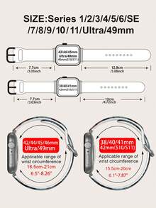 1pc Graffiti Gray Pink Blue Heart Soft Elastic Breathable Comfortable Replacement Watch Band Strap Compatible With Samsung, Garmin, Honor Smartwatches, 38mm 40mm 41mm 42mm 46mm 45mm 44mm 49mm, Fashionable Casual Multi-Color Silicone Watch Band Strap Compatible With Apple Watch Ultra SE/11/10/9/8/7/6/5/4/3/2/1 - Multicolor - View 6