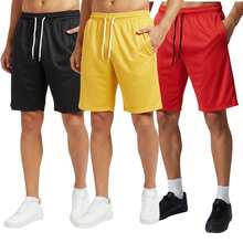 Kit 5 Bermuda Masculina com zíper Chimpa Esporte Fitness - Multicolorido - Visão 3