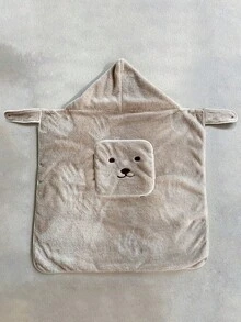 1pc Upgraded Baby Windproof Blanket, Thicker Design, Coffee Color, Baby Carrier Wind Cover, Warm Cloak, Portable Cover, 3-In-1 Multifunctional Blanket, Foldable, Washable, Suitable For Toddlers Outdoor Travel, Multiple Colors Available, Warm And Portable, Suitable For Outdoor Activities - Brown - View 8