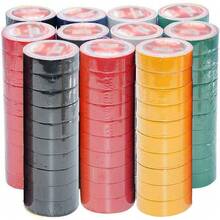 Cinta eléctrica de PVC, aislante impermeable, cinta adhesiva ignífuga, fuerte adherencia, cinta eléctrica en rollo grande al por mayor - Blanco - 19 mm x 10 m - Ver 7