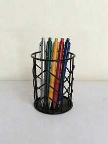 Gold/Rose Gold/Black Diamond Hollow Wrought Iron Storage Box Pencil Case Artistic Pencil Case Multifunctional Pencil Case - Multicolor - View 1