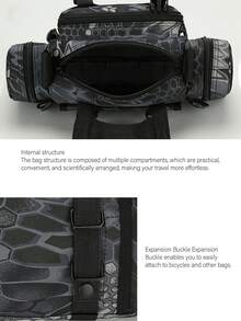 户外工具包、钓鱼包、露营腰包、大容量钓鱼装备收纳包、露营、骑行多功能单肩斜挎钓鱼包