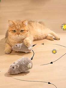 【趣味猫玩具】耐用趣味猫玩具：卡通爆米花袋 - 可与猫狗互动玩耍 - 无需电池