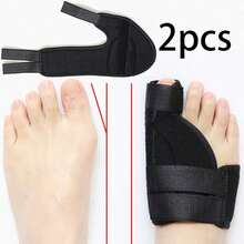 This Toe Corrector Features An Ergonomic Design With An Internal Metal Plate For Comfortable Foot Support. It's Breathable, One Size Fits All, And Is Suitable For Both Men And Women. It Protects Foot Health And Provides Daily Foot Protection. - 黑色 - 查看 6