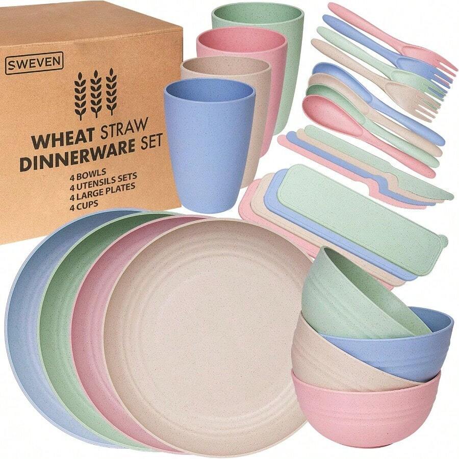 Disposable Tableware Sets - Various Colors - View 1