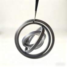 3D打印减压戒指，PLA材质，新奇玩具，互动旋转游戏道具，趣味礼物，成人休闲聚会玩具，指尖玩具减压新奇旋转陀螺，圣诞节、生日、新年礼物 - 彩色 - 查看 14