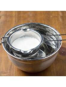 烘焙用品 多功能牛奶碗 双层锅 不锈钢巧克力黄油融化锅 甜点工具配件 - 銀色 - 查看 4