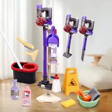 5/16/17/22件套儿童多功能吸尘器套装 - 儿童互动清洁游戏玩具，模拟真实家庭清洁场景，培养动手能力，适合3岁以上男孩女孩，生日/儿童节/亲子互动日礼物 - 彩色 - 查看 9