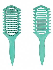 全新升级卷发造型梳，采用刷毛和专为卷发设计的特殊造型，男女皆宜，有效打造卷发造型，减少拉扯和断发。是返校季、旅行和度假的必备单品。女士美发配件，梳子，解结梳，球形梳，迷你梳子套装，木梳，发刷，美发造型工具，梳子，梳子套装，梳子，卷发梳，解结梳，女士发梳，美发师配件，美发沙龙，美发造型设备